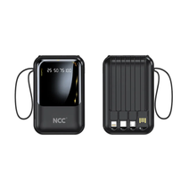 Power Bank 10000mah 10W with Built-in Charging Cable