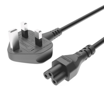 Universal C5 Cloverleaf Power Cable 1.5m UK Plug | Replacement Lead for Laptop, PSU & More