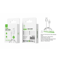 WOOX iPhone Cable USB 15W Data Cable & Charging 1m White