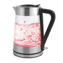 Salter 2200w Electric Glass Kettle 1.7L Stainless Steel