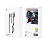 8-Pin to USB-A & 3.5mm Cable TG-AX03CN1M | iPhone Charging & AUX Audio Adapter