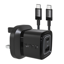 32W Dual Port USB-C & USB-A Charging Kit with USB-C to USB-C Cable (GaN III) Y-PA8-CC1