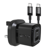 32W Dual Port USB-C & USB-A Charging Kit with USB-C to USB-C Cable (GaN III) Y-PA8-CC1