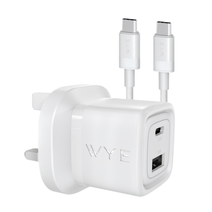 32W Dual Port USB-C & USB-A Charging Kit with USB-C to USB-C Cable (GaN III) Y-PA8-CC2
