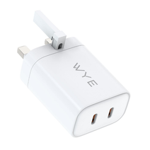 WYE 45W Dual Ports Power Adaptor PA17 (Y-PA17) Fast USB-C Charger
