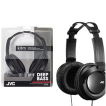 JVC HARX330 Headphones Full-Size Over-Ear Stereo Deep Bass Port Bass Sound