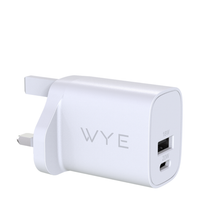 20W Dual Port USB-C & USB-A Power Adapter (Y-PA12-2) Fast Charger