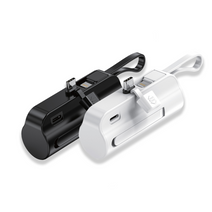 Mini Power Bank 5000mah Built in Lightning Connector + Type-C Cable