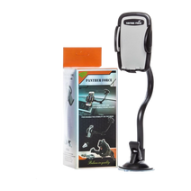 PF09- Panther Force Car Holder 360 Degrees Long Neck / Suction & Vent Mounted