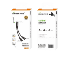 PF122 - Panther Force USB-C Adapter - Fast Charging & High-Speed Data Transfer