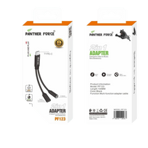 PF123 - Panther Force 2 in 1 Adapter - Fast Charging & Data Transfer