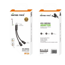 PF124 - Panther Force iPhone to 2 iPhone Jack - Extended Length for Convenient Charging