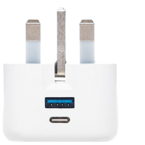 PF162 - Panther Force Folding Pin 20W Plug with USB-C & USB-A - Dual-Port Fast Charging