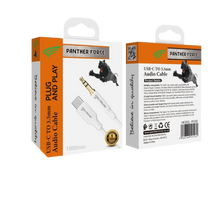 PF205 - Panther Force Type-C AUX - Extended Length for Convenient Charging