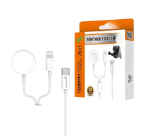 PF208 - Panther Force 2-in-1 Watch Charger - Extended Length for Convenient Charging
