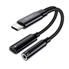 USB-C to 3.5 mm Headphone Adapter & Charger – Type-C Audio + PD Splitter