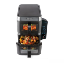 Salter VertiCook View Air Fryer – 9L, 2 Drawers, 12 Functions, PFAS-Free, Black