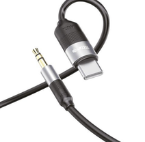 USB-C to 3.5mm Silicone AUX Cable TG-AX04CS1M | Type-C Audio Adapter for Headphones & Car