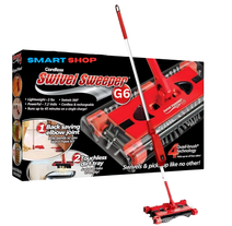 Swivel Sweeper - Battery-Powered Lightweight Floor Sweeper That Gets Everywhere!